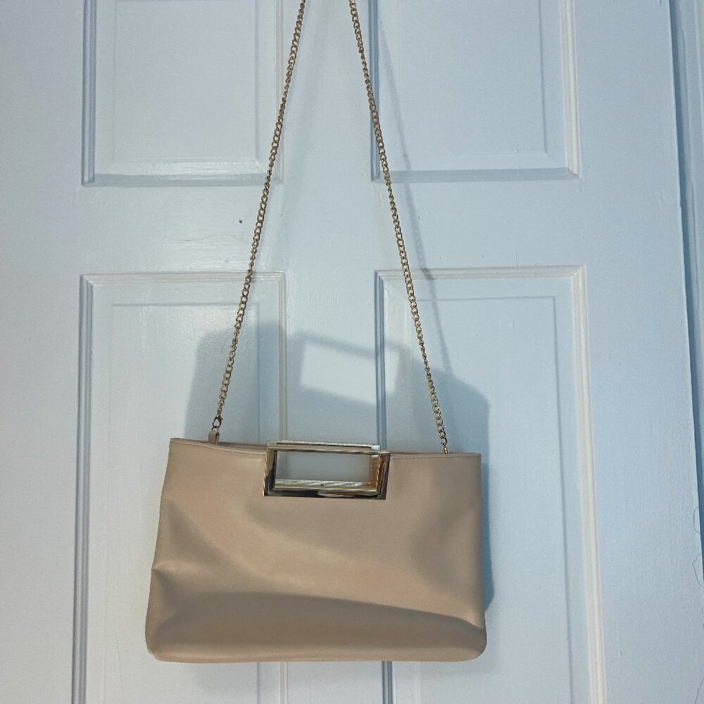 Cream Bag with Gold Details